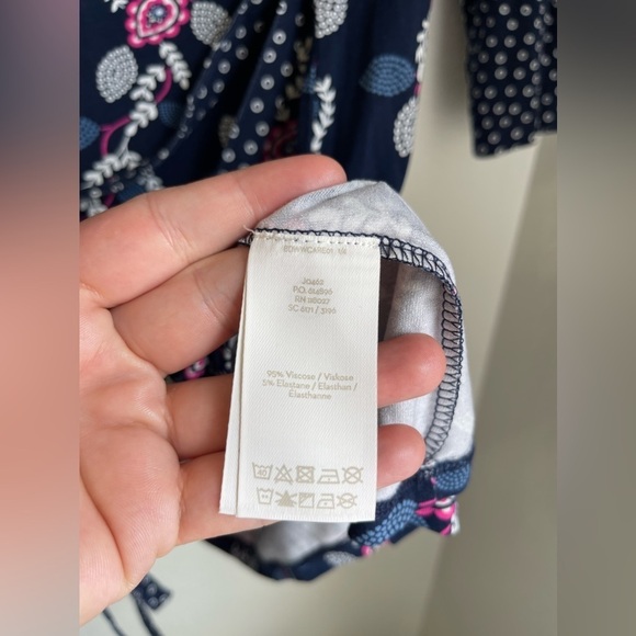 Boden Dress Womens Navy Pink Floral Vine Amy
Jersey 3/4 Sleeve Shift Belt - Picture 7 of 9